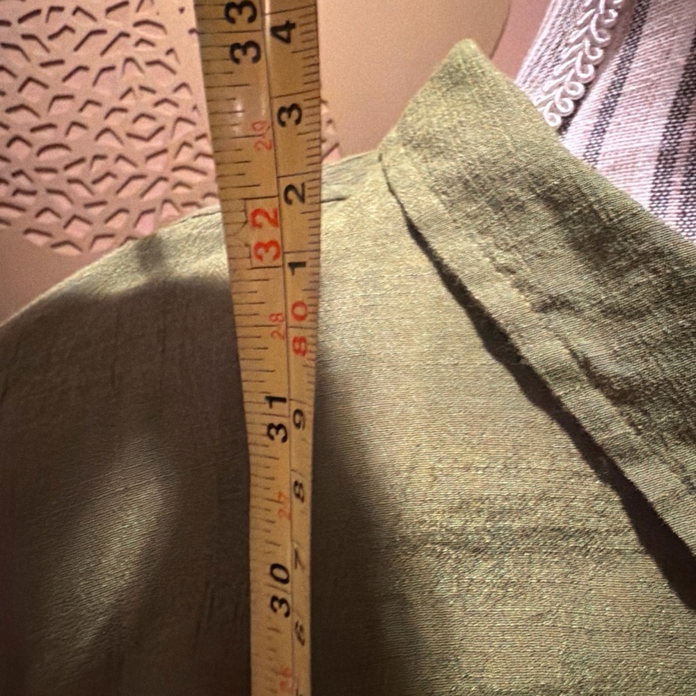 Chic Olive Button-Down Blouse - image 7